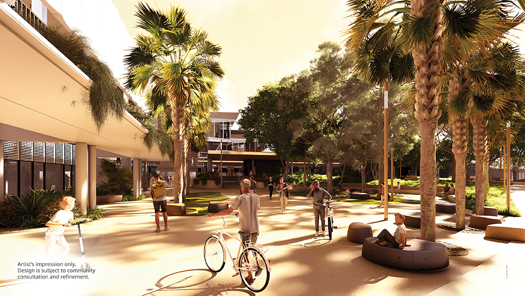 Artist's impression of the Beerwah rail station precinct