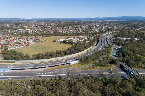 image of Gateway Motorway looking west, heading northbound