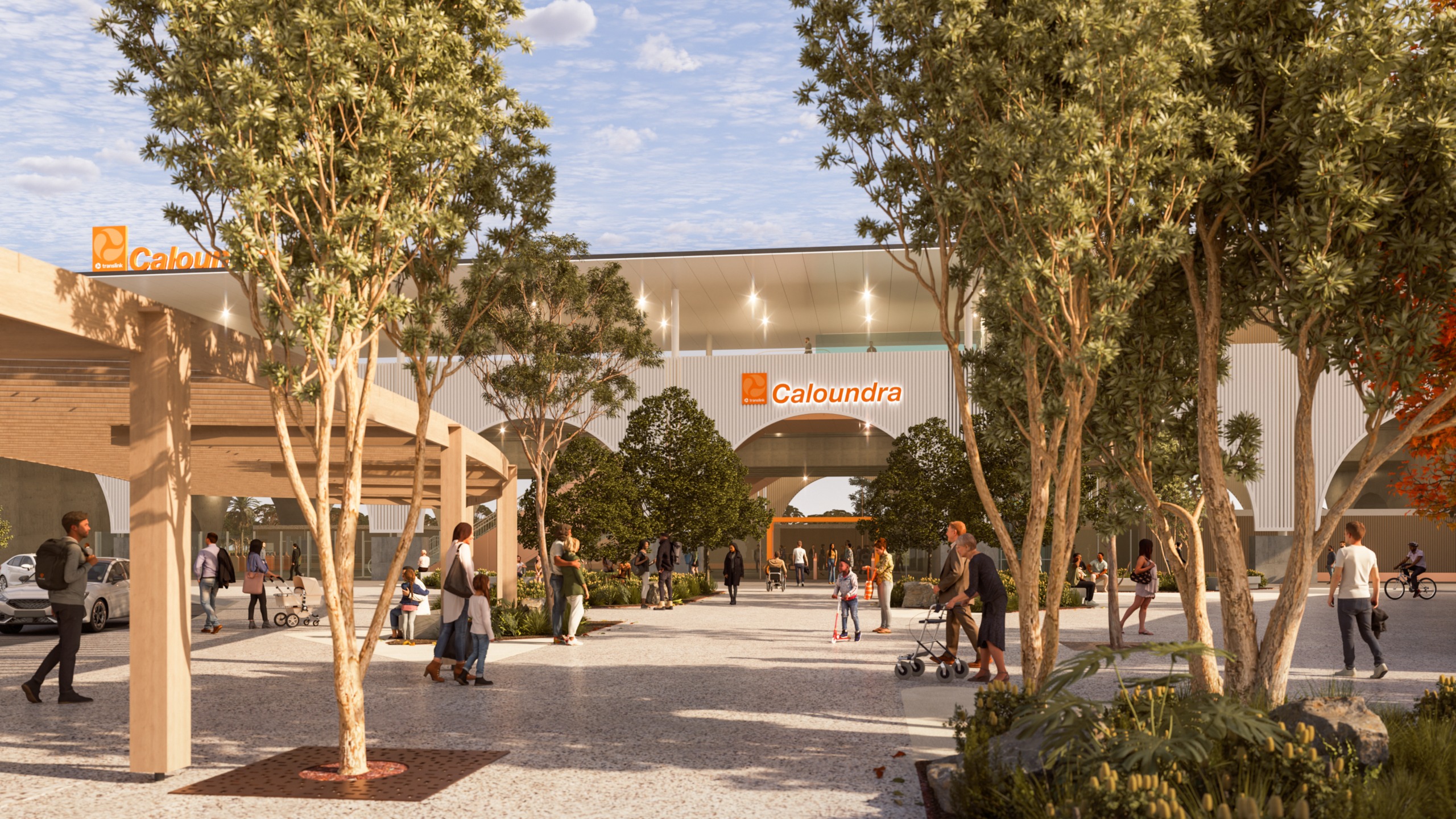 Artist impression of the Caloundra rail station precinct