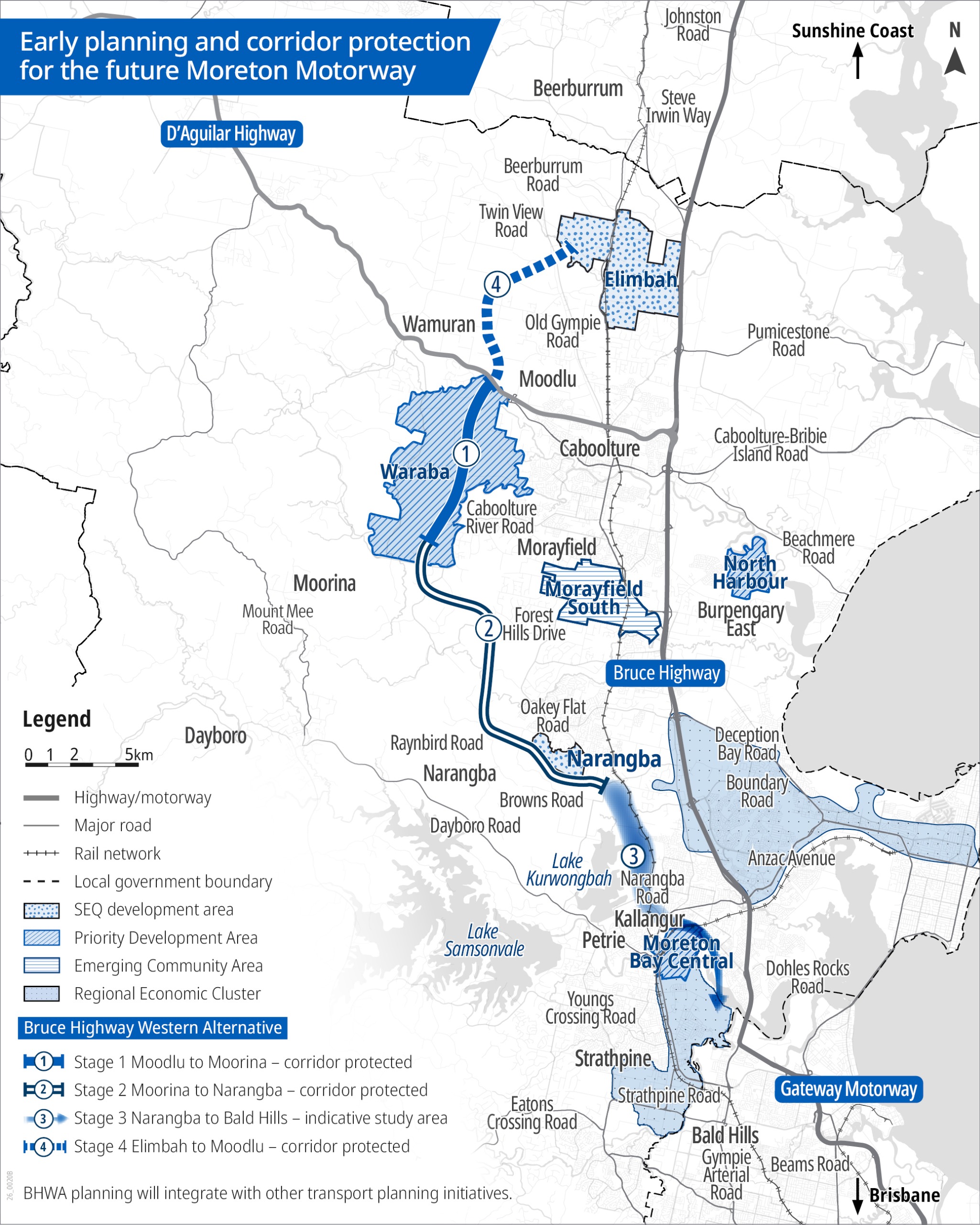 BHWA planning stages map