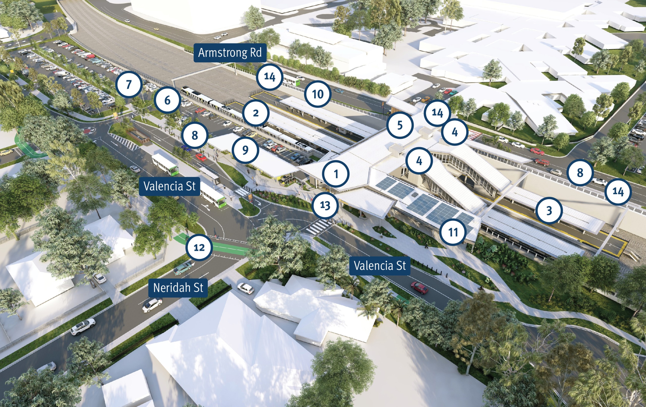 Map of Loganlea station